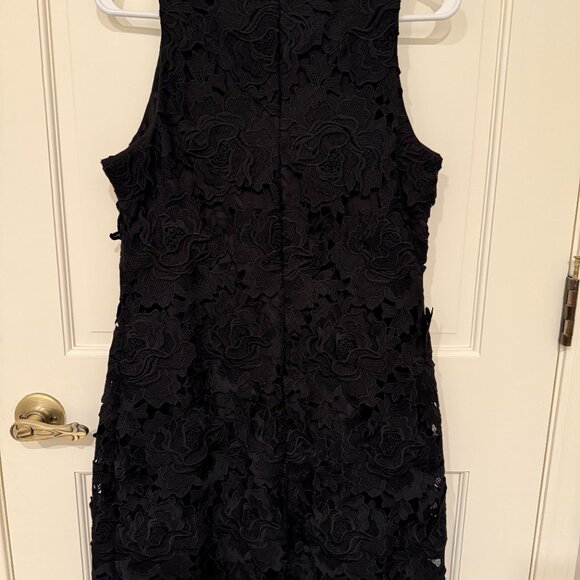 J CREW Black Lace Cocktail Dress Size 8 EUC - Picture 2 of 6